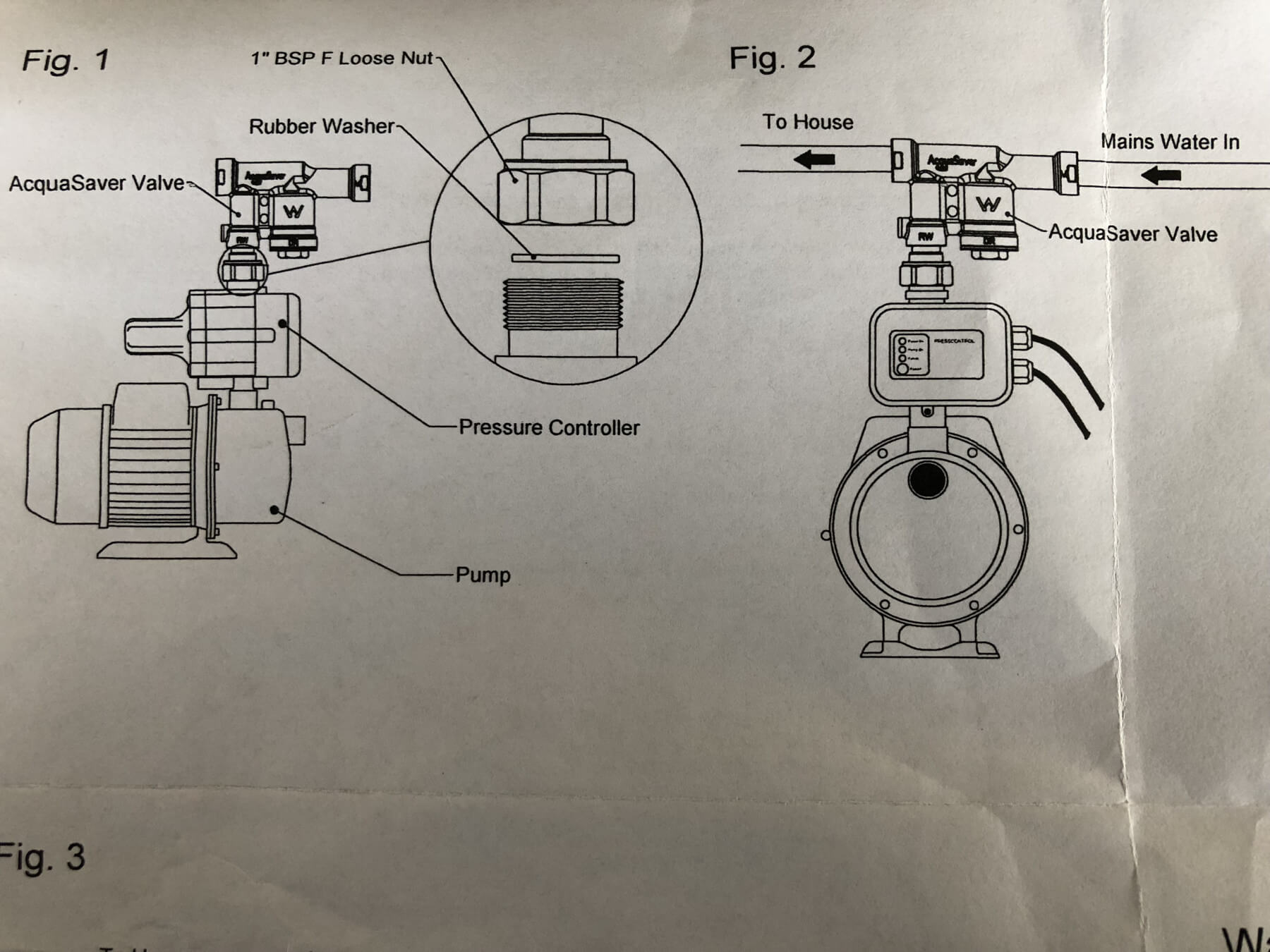 MHR20-550, HSJ550 Pump With MHR20 Aquasaver Rain/mains Changeover Valve - Image 3