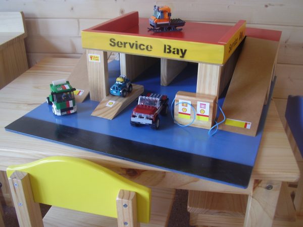 Toy Wooden Garage