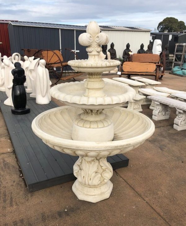 OUTDOOR WATER FEATURE - The Anniversary Concrete Fountain