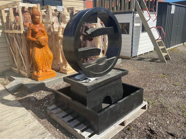 OUTDOOR WATER FEATURE - Terrazzo Wheel Fountain